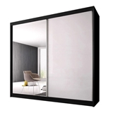 Show details for Idzczak Meble Pro Polysk Wardrobe 183cm Black/White Gloss