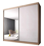 Show details for Idzczak Meble Pro Polysk Wardrobe 183cm Sonoma Oak/White Gloss