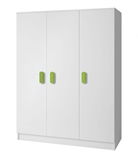 Show details for Idzczak Furniture Smyk 19 3D Wardrobe White / Green