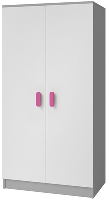 Picture of Idzczak Furniture Smyk II 06 Wardrobe 2D Gray / Pink