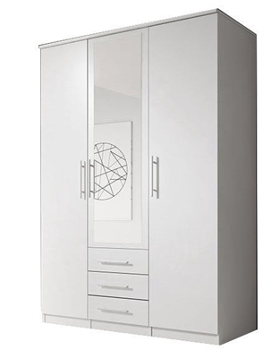 Picture of Idzczak Furniture Szantal 3D Wardrobe White