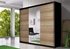 Picture of Idzczak Furniture Wardrobe Alba Black / Sonoma Oak