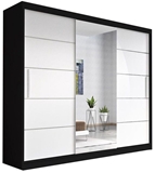 Show details for Idzczak Furniture Wardrobe Alba Black / White