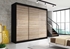 Picture of Idzczak Furniture Wardrobe Alba II Black / Sonoma Oak