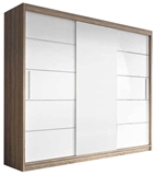 Show details for Idzczak Furniture Wardrobe Alba II Sonoma Oak / White