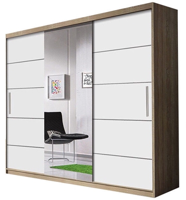 Picture of Idzczak Furniture Wardrobe Alba Sonoma Oak / White