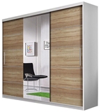 Show details for Idzczak Meble Wardrobe Alba White / Sonoma Oak