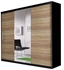 Picture of Idzczak Furniture Wardrobe Astra Black / Sonoma Oak