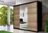 Picture of Idzczak Furniture Wardrobe Astra Black / Sonoma Oak