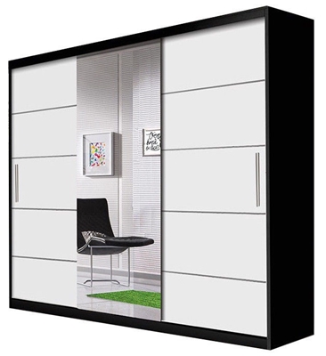 Picture of Idzczak Furniture Wardrobe Astra Black / White