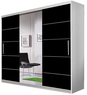 Picture of Idzczak Furniture Wardrobe Astra White / Black