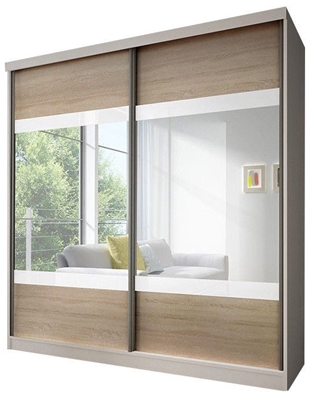 Picture of Idzczak Furniture Wardrobe Multi 12 White / Sonoma Oak