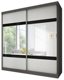 Show details for Idzczak Furniture Wardrobe Multi 2 183 Graphite / White