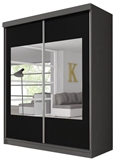 Show details for Idzczak Furniture Wardrobe Multi 3 Graphite / Black