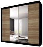 Show details for Idzczak Meble Wardrobe Multi 36 183 Black/Sonoma Oak