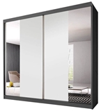 Show details for Idzczak Furniture Wardrobe Multi 38 Graphite / White