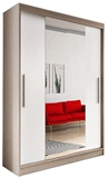 Show details for Idzczak Furniture Wardrobe Neomi 1 Sonoma Oak / White