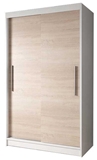 Show details for Idzczak Furniture Wardrobe Neomi 4 White / Sonoma Oak