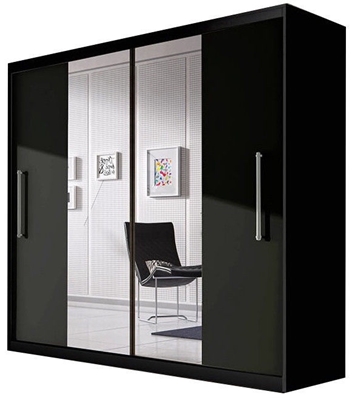 Picture of Idzczak Furniture Wardrobe Rico Black