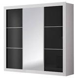 Show details for Idzczak Furniture Wardrobe Roma White / Black