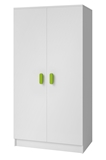 Show details for Idzczak Meblee Smyk 06 2D Wardrobe White/Green