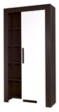 Show details for Jurek Meble Cezar Reg 4 Wardrobe Dark Brown / White