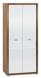 Show details for ML Furniture Dallas 01 Wardrobe Walnut / White