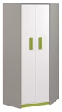 Show details for ML Meble Q 01 Corner Wardrobe Green