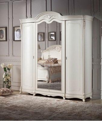 Picture of MN Milana 4D Wardrobe w/ Mirror White