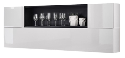 Picture of ASM Blox SB II Hanging Cabinet Set White/Black