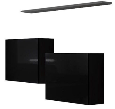 Picture of ASM Switch SB I Hanging Cabinet/Shelf Set Black/Graphite Matt