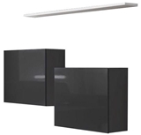 Show details for ASM Switch SB I Hanging Cabinet/Shelf Set Graphite/White Matt