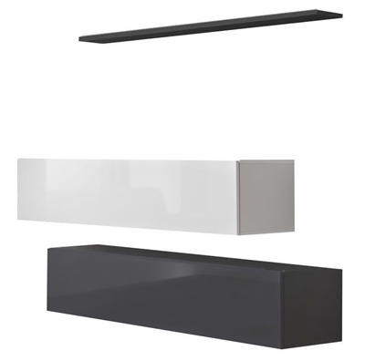 Picture of ASM Switch SB II Hanging Cabinet/Shelf Set Graphite/White