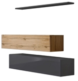 Show details for ASM Switch SB II Hanging Cabinet/Shelf Set Graphite/Wotan