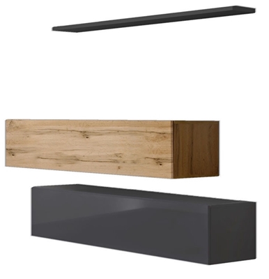 Picture of ASM Switch SB II Hanging Cabinet/Shelf Set Graphite/Wotan