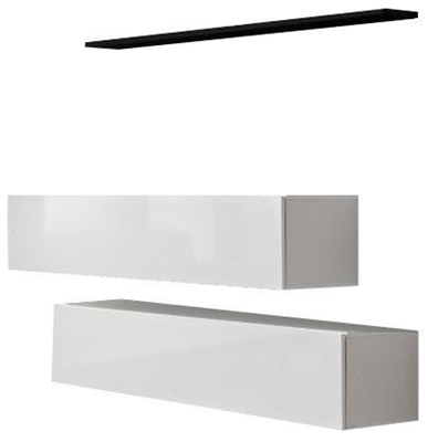 Picture of ASM Switch SB II Hanging Cabinet/Shelf Set White/Black Shelf