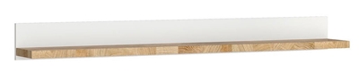 Picture of Black Red White Alameda Wall Shelf White/Oak