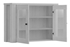 Picture of Black Red White Amsterdam Glass Door Cabinet Grey