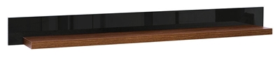 Picture of Black Red White Arosa Wall Shelf Black/Brown Oak