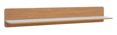 Picture of Black Red White Bari Wall Shelf 153.5cm Oak/White