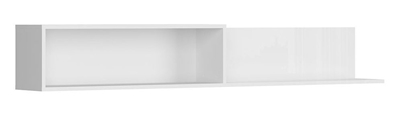 Picture of Black Red White Flame Wall Shelf White