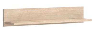 Picture of Black Red White Gent Shelf 27x139x25cm Oak