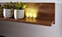 Picture of Black Red White Gent Wall Shelf 139cm Stirling Oak