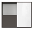 Picture of Black Red White Graphic SFW2D Cupboard Grey/White