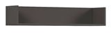 Show details for Black Red White Graphic Wall Shelf Dark Grey