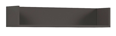 Picture of Black Red White Graphic Wall Shelf Dark Grey