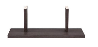 Picture of Black Red White Junona Line Wall Shelf 40cm Wenge