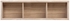 Picture of Black Red White Kaspian Wall Shelf Sonoma Oak