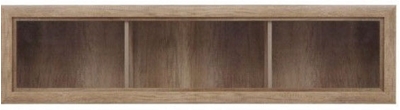 Picture of Black Red White Koen 2 Glass-Door Shelf Oak