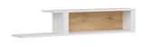 Show details for Black Red White Modesto Wall Shelf 150cm Oak/White